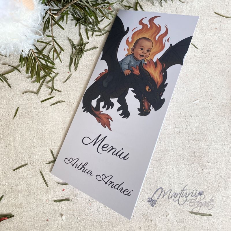 Meniu Botez Baby Arthur cu Dragon (1)