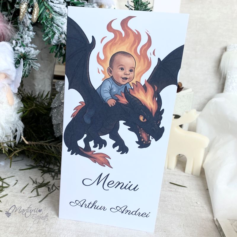 Meniu Botez Haios Bebe Rege Arthur pe Dragon