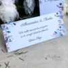 Plic de Bani cu Flori de Bumbac si Flori Albastre Pastel