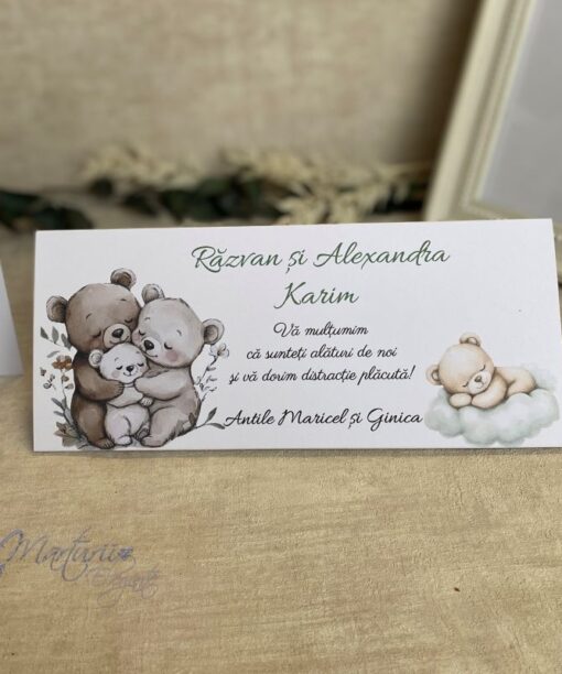 Plic de Bani Nunta si Botez Familie de Ursuleti